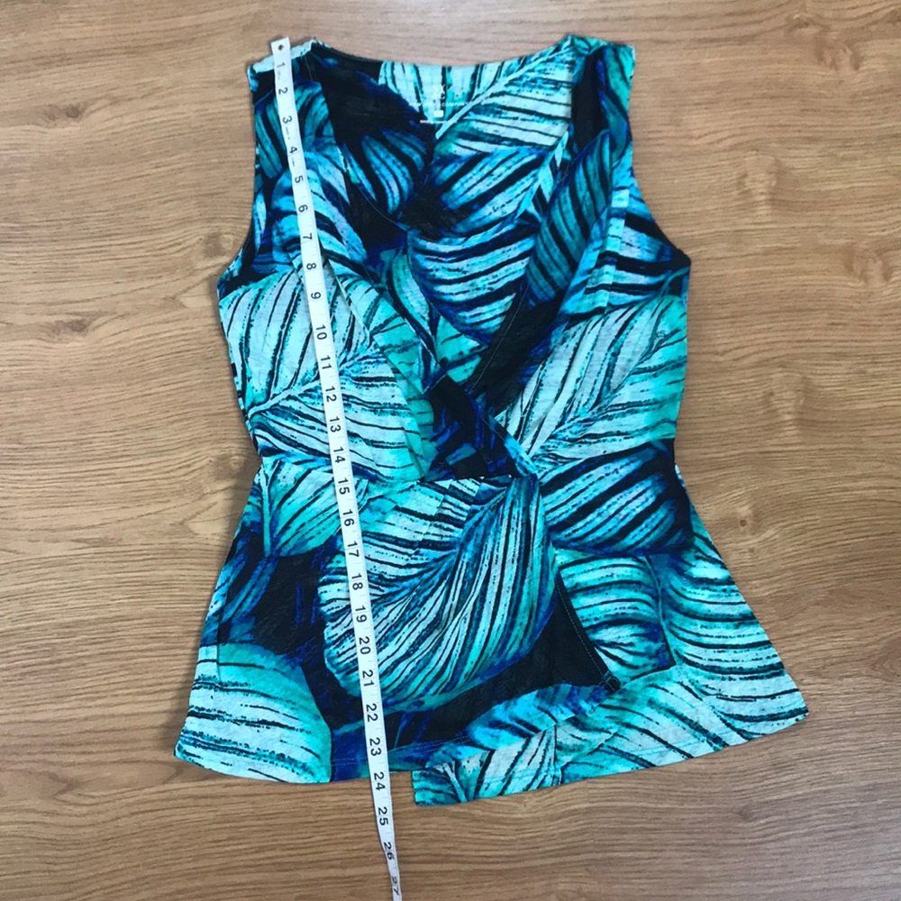 NY&C Green, Blue and Black Tank Top Blouse - Picture 3 of 6